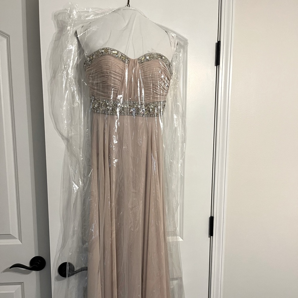 Stunning Tony Bowls formal long dress. This dress is a stunner!